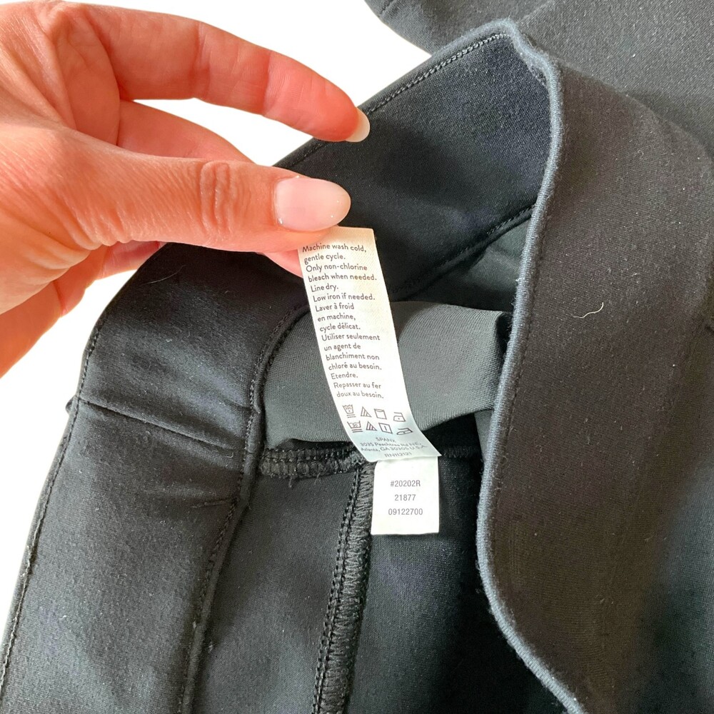 Spanx The Perfect Black Pant Womens Small S Cigarette Leg Ankle 4-Pocket - Picture 8 of 8